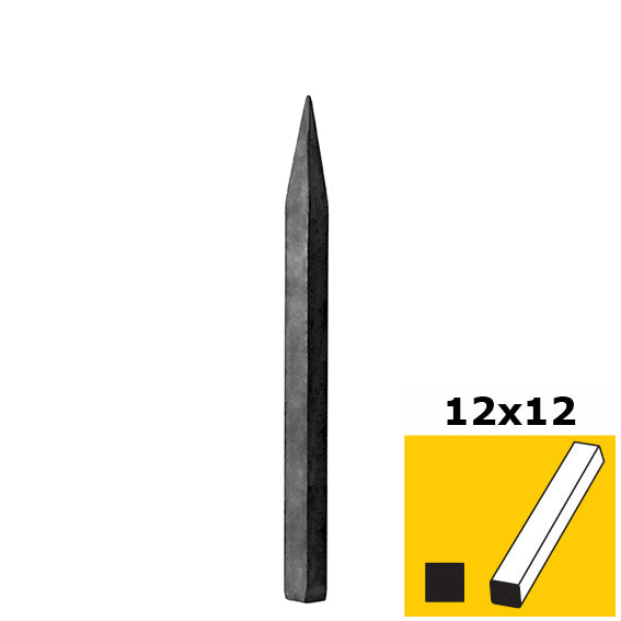 Hegyes csúcsdísz h150, n12x12mm