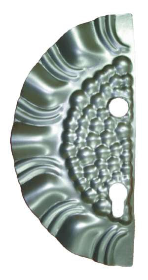 Zár takaró 265x125, t1,2, d19, 90mm