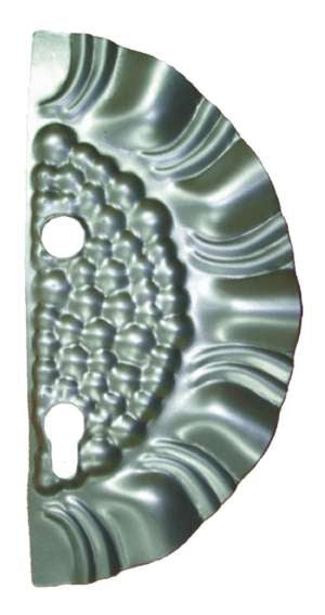 Zár takaró 265x125, t1,2, d19, 90mm