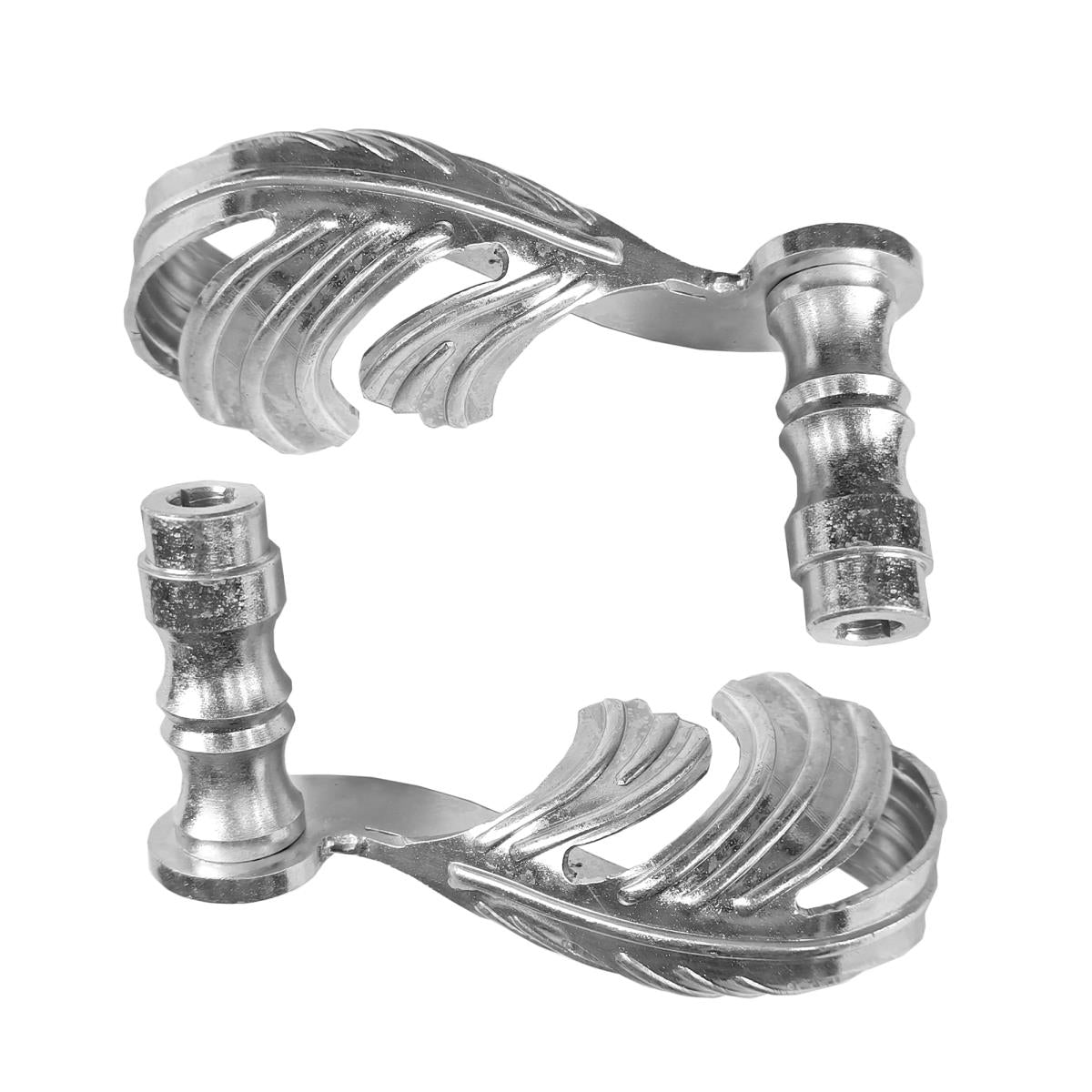 Rusztikus kilincs L140, d17mm, Zn-fehér