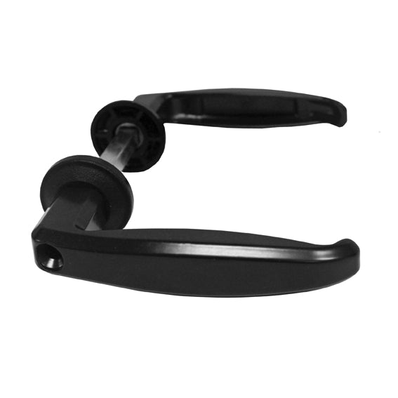 Könnyűfém kilincs-fekete komaxit L110, b20mm