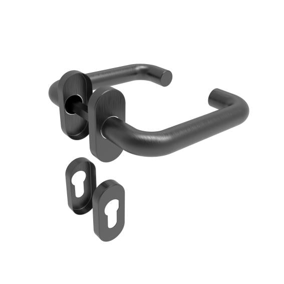 Rozsdamentes kilincs - zártakaróval AISI 304, K320