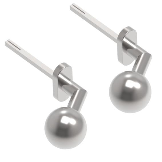 Rozsdamentes gombkilincs pár