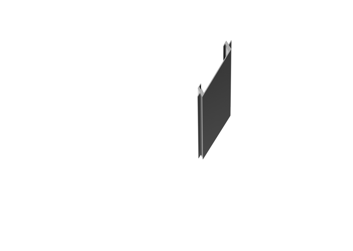 Keskeny ferde takaróléc 20 mm-es oszlopprofilokhoz R7016
