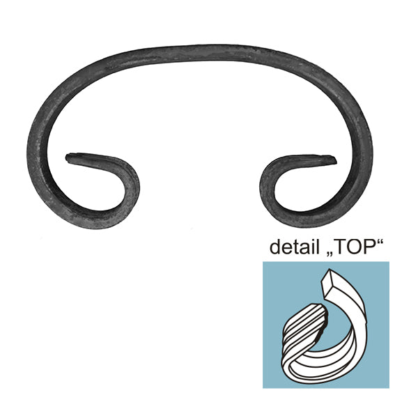 C - elem h140, b80, 12x6mm