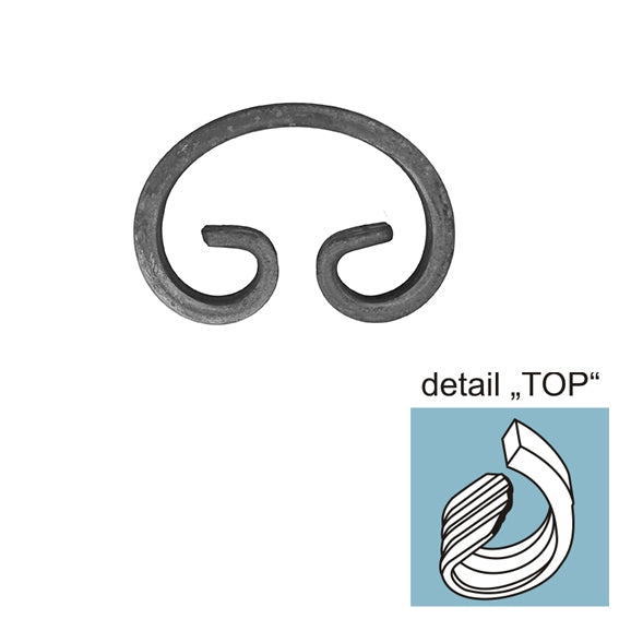 C - elem h80, b55, 12x6mm