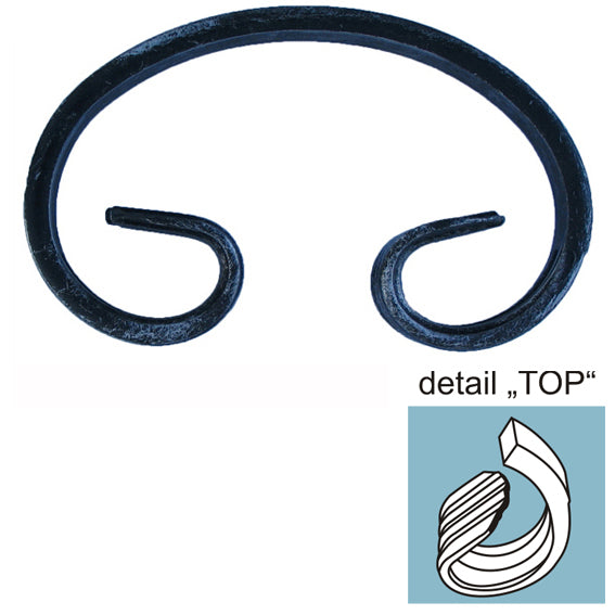 C - elem h230, b125, 12x6mm