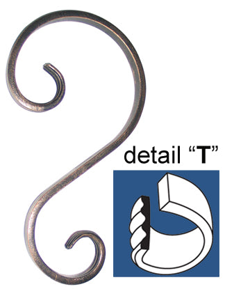 "S" elem 230x120/60, 12x6mm