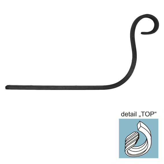 Virágtartó elem 135x260, 12x6mm