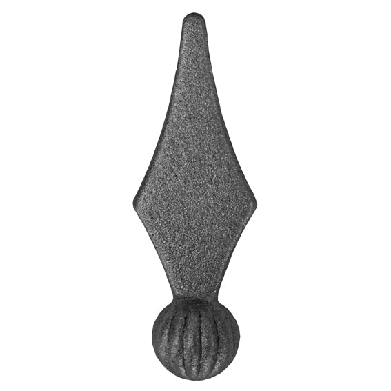 Kovácsoltvas csúcsdísz h125, b39, n24mm