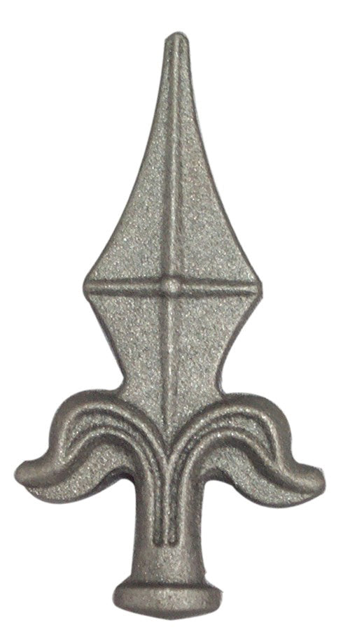 Kovácsoltvas csúcsdísz h140, b70, n26mm