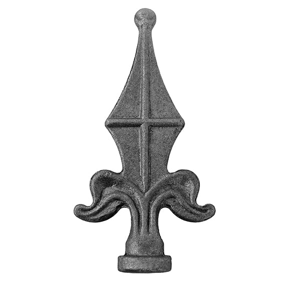 Kovácsoltvas csúcsdísz golyóvvéggel h135, b69, n26