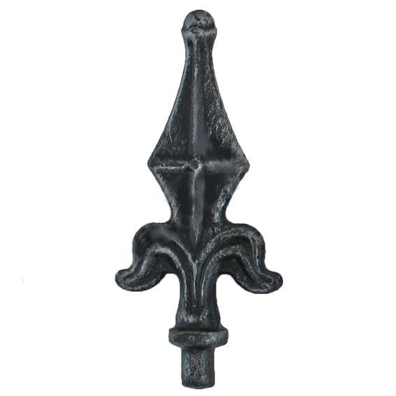 Kovácsoltvas csúcsdísz- gömbvégű h130, b59, n11,5m