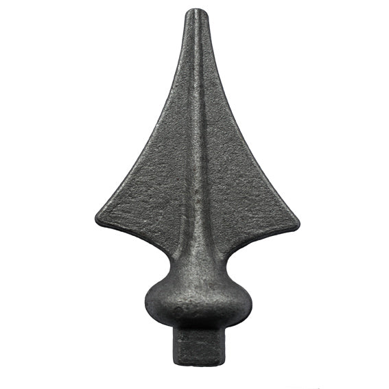 Kovácsolt csúcsdísz h140, b60, n14x14mm