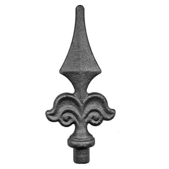 Kovácsolt csúcsdísz h150, b65, n15mm