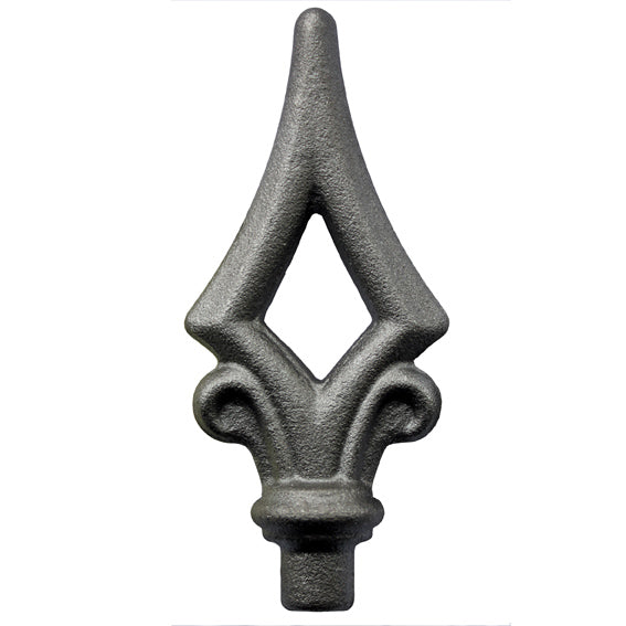 Kovácsolt csúcsdísz h100, b44, n12mm