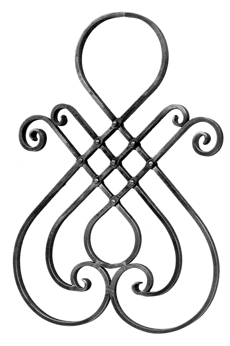 Panel díszelem h575, b400, 16x8mm