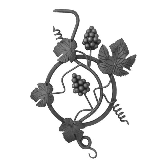 Díszelem h480, b350, 12x12mm