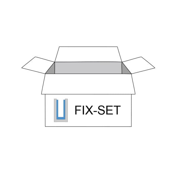 Ékelő és tömítő szett síküveghez