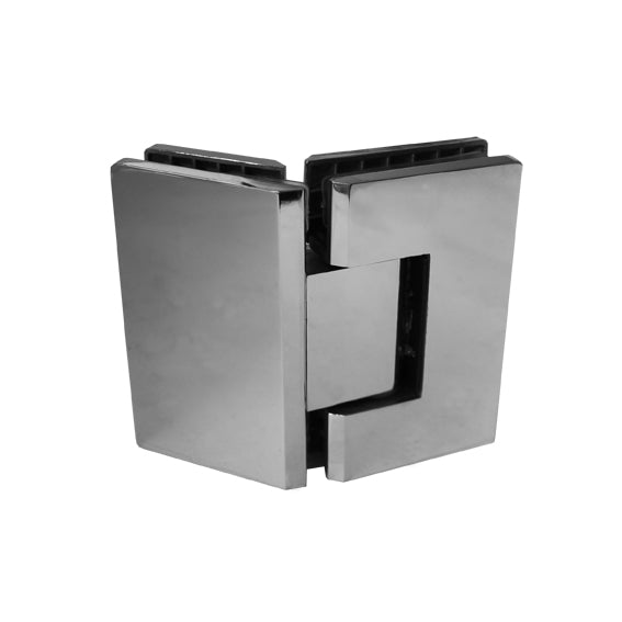 Rozsdamentes zsanér üvegajtóra/üvegfalra 135°-ba