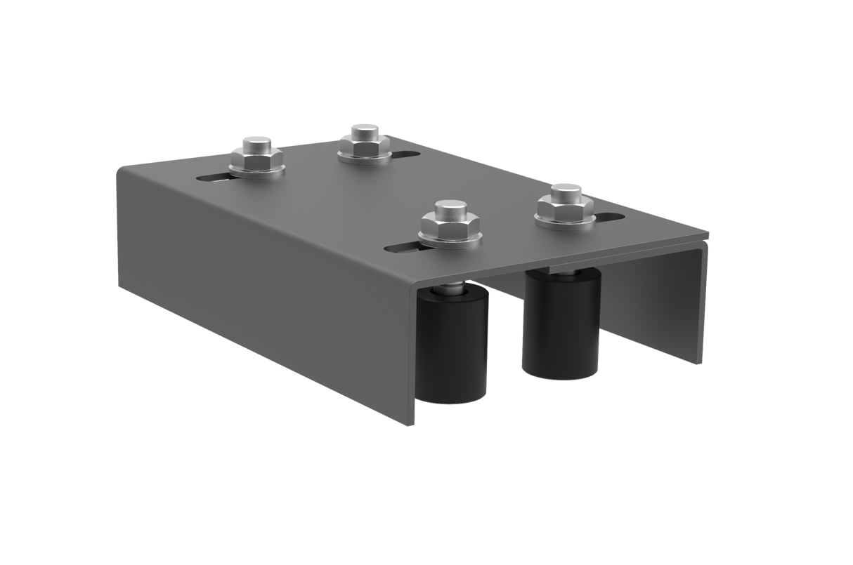 Felső megvezető 4 görgős konzoll Zn, antracit