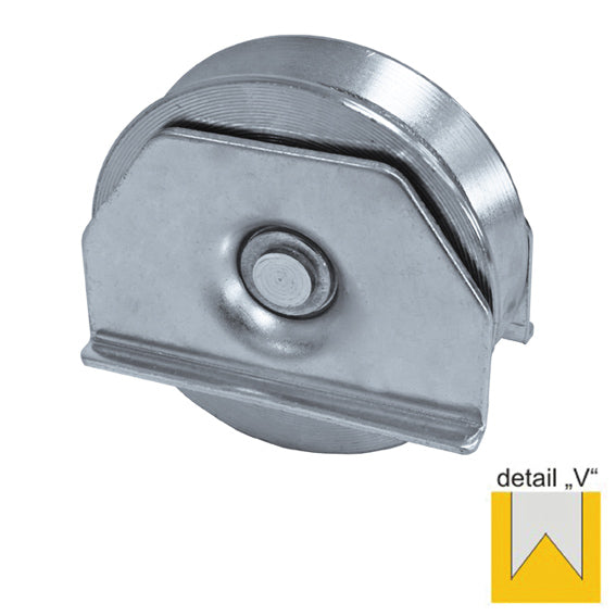 Tolókapu görgő Zn, D80mm