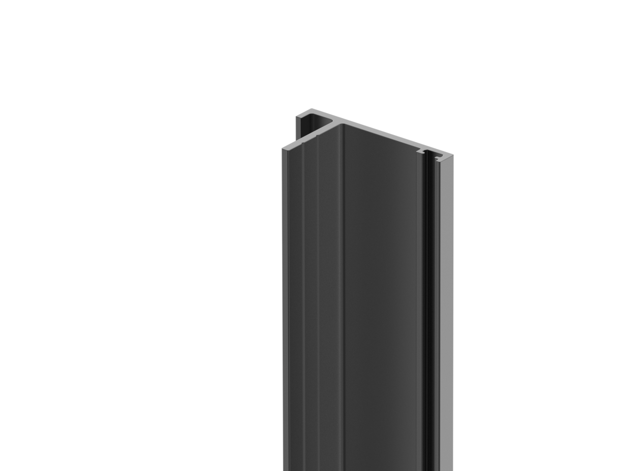 Alumínium ütköző profil kapuhoz