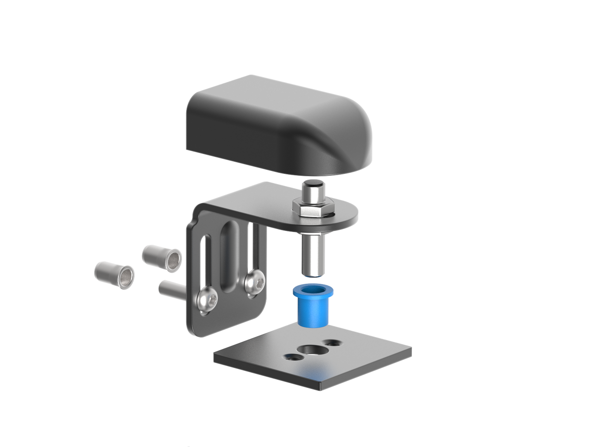 Betét a D4/83 és D4/84 zsanérhoz a kapuprofilhoz