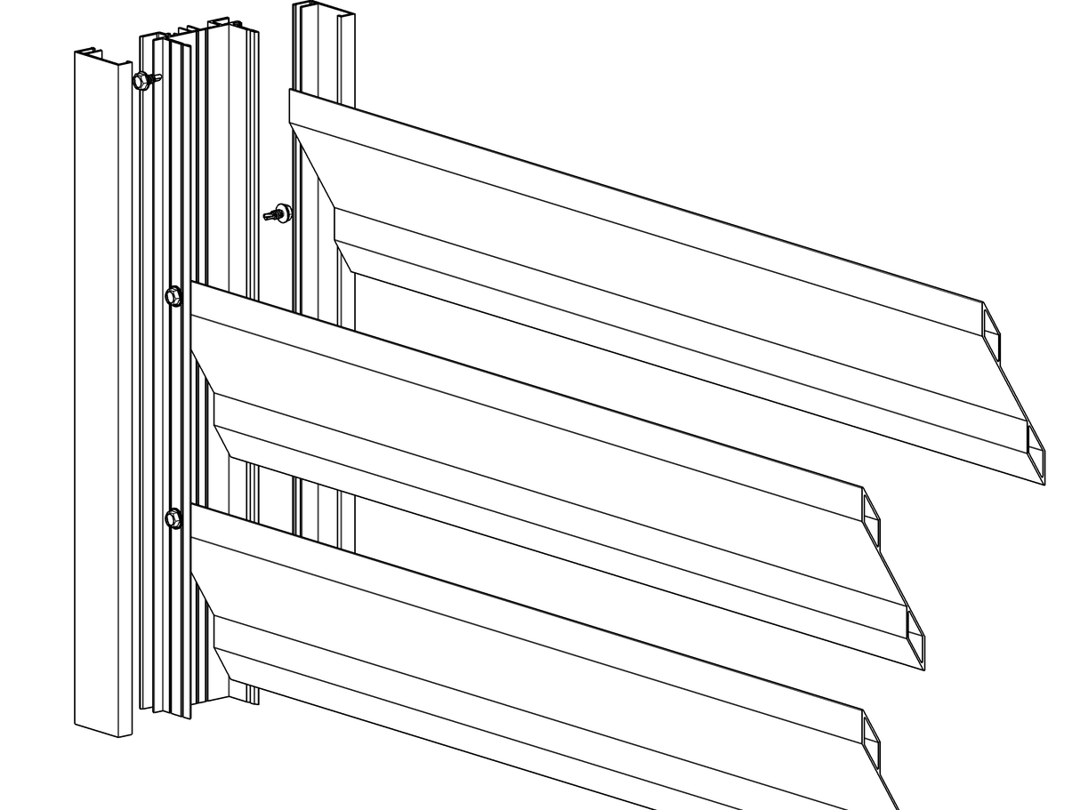 64x38-6000mm alumínium adapter 46mm-es R7016 redőnyökhöz