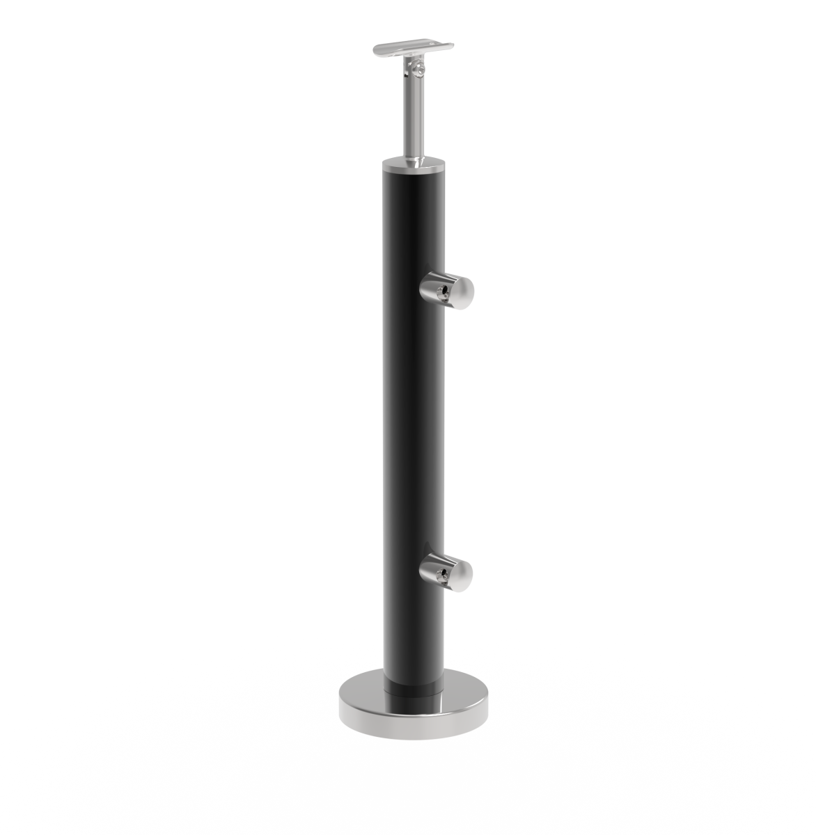 Felső rögzítésű oszlop pálcás korláthoz