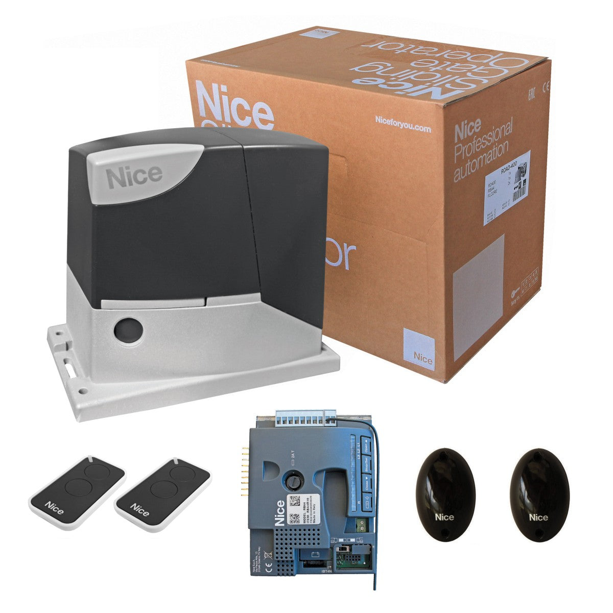 Úszó/tolókapu automata meghajtás-NICE, max. 400kg