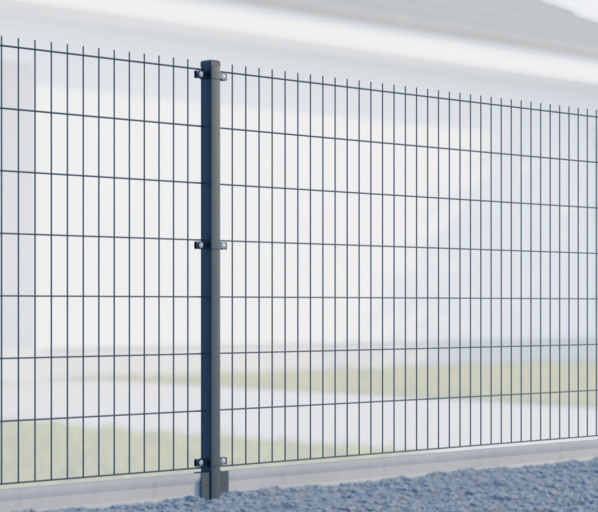 Oszlop 60x40mm ZnPVC 2200mm antracit