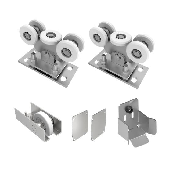 Alumínium görgőszett úszókapuhoz 4m-ig. 90x95mm