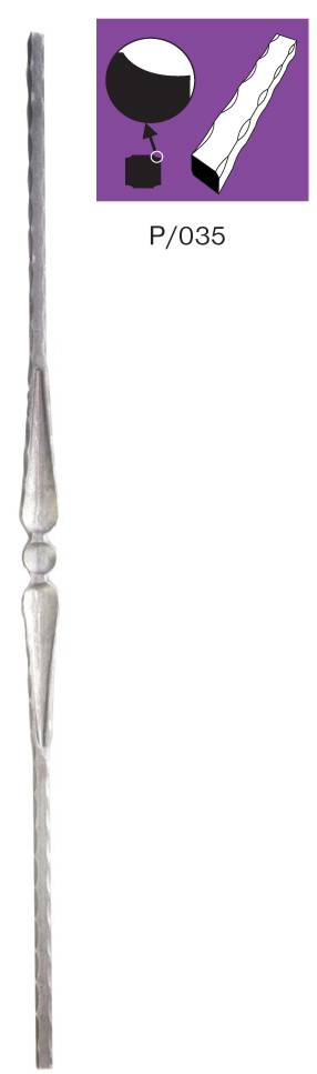 Korlátpálca P/035A-12, 30x900mm