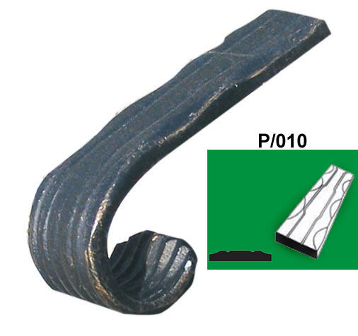 Kovácsolt korlátvég h50, L85mm, P/010-40x8