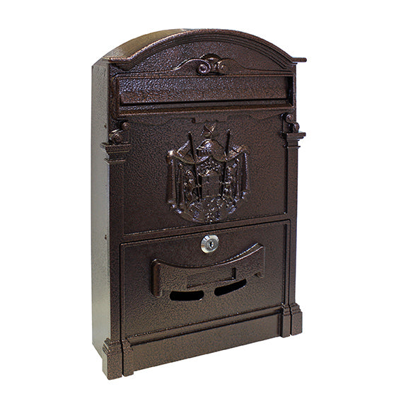 Postaláda-alumínium előlappal 255x410mm, Al, color