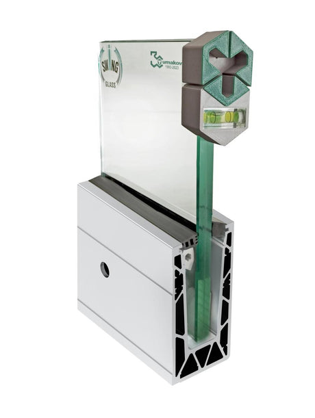 Bemutató reklámeszköz-vonalmenti üvegkorláthoz Alu