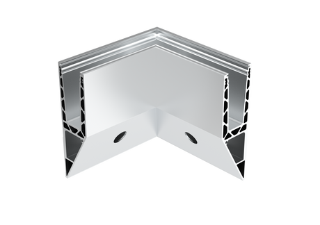 Alumínium profil - belső sarok (fekete)