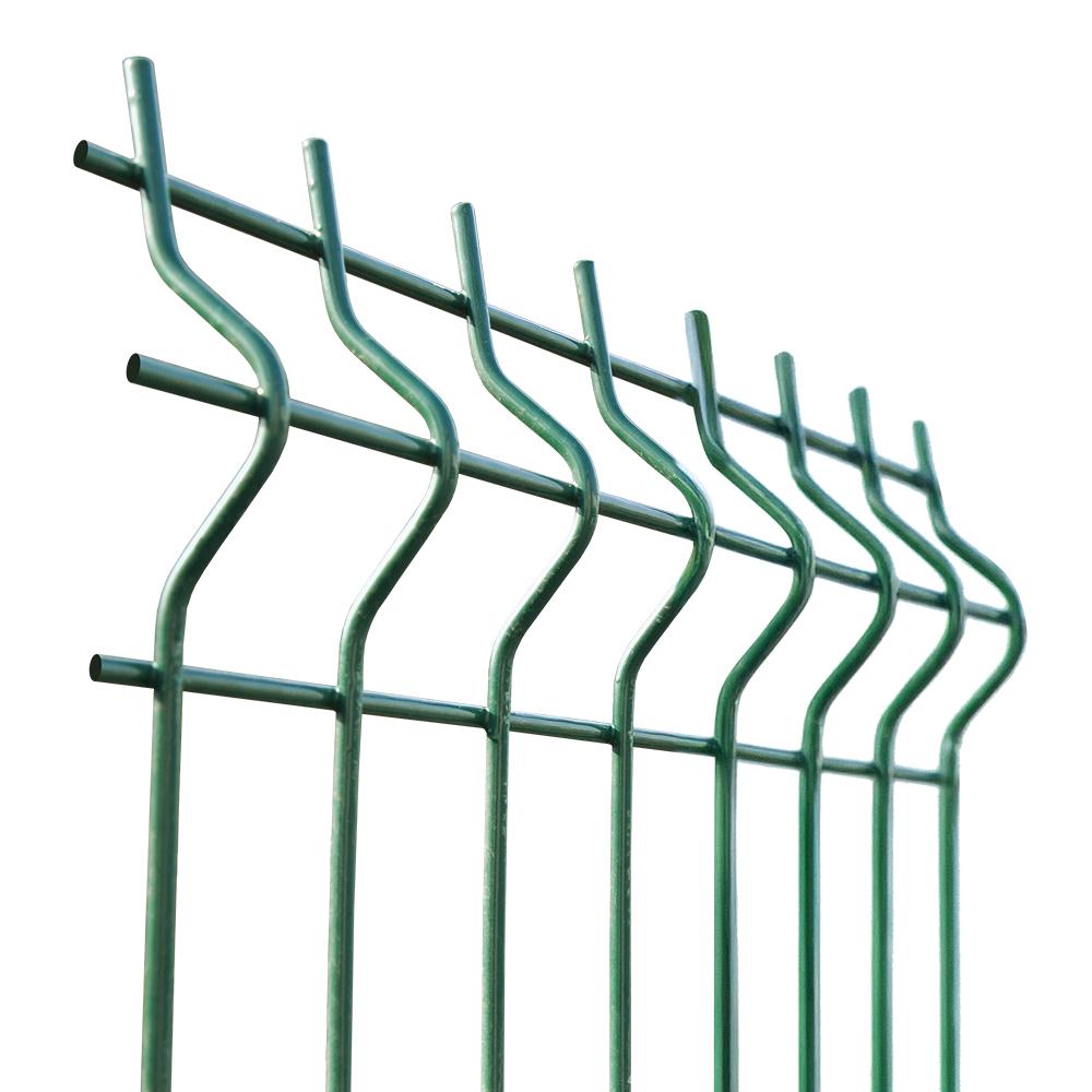 Zváraný plotový panel 3D ZnPVC 2500x1030x4mm zelená