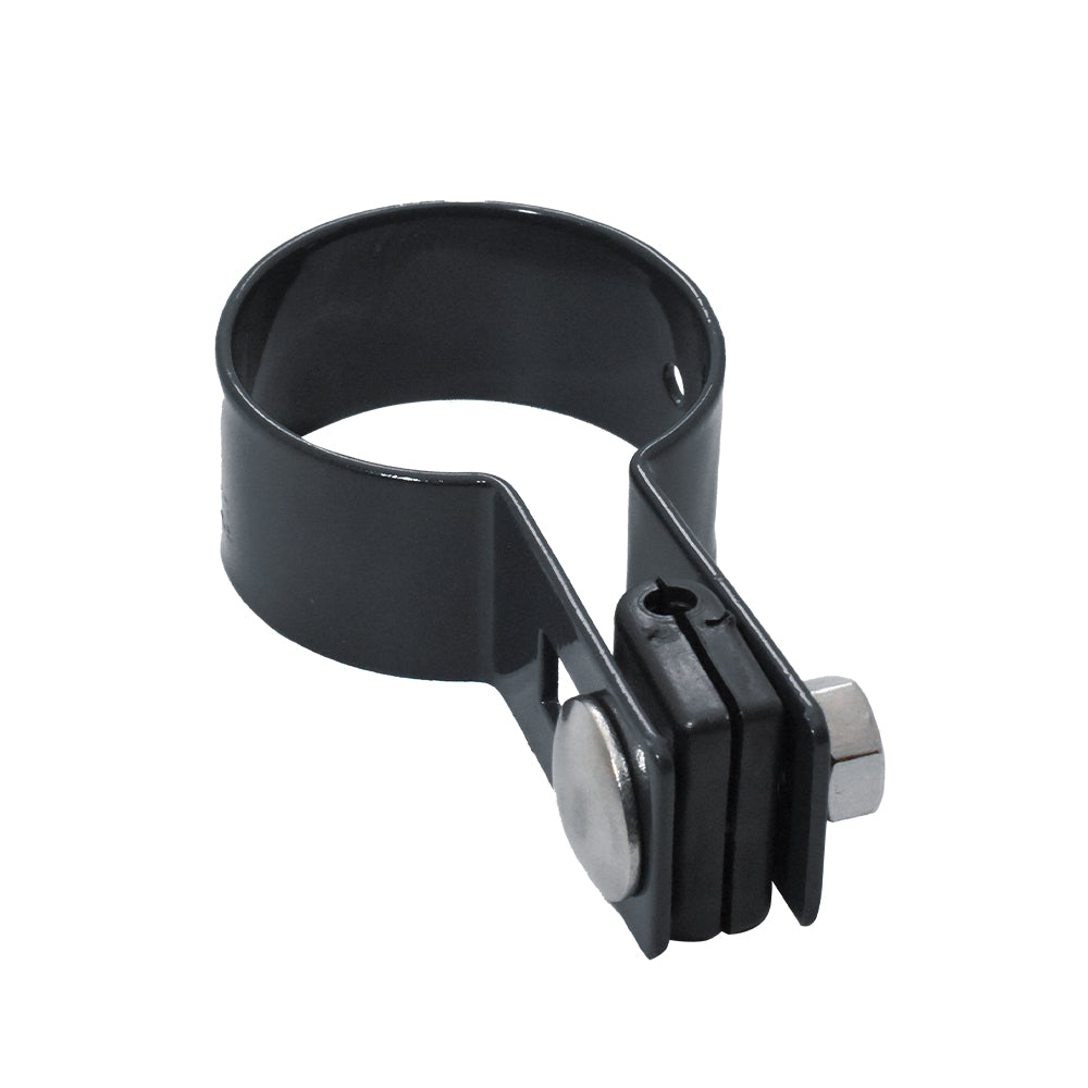 Végzáró bilincs oszlophoz ZnPVC D48mm antracit