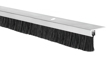 Alumínium tömítőcsík kefével ajtókhoz és kapukhoz