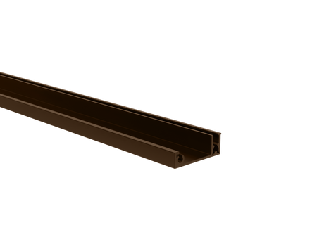 Alumínium kerítés adapter töltetekhez - 6000mm fedőléccel barna