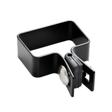 Végső bilincs oszlophoz ZnPVC 60x40mm fekete M