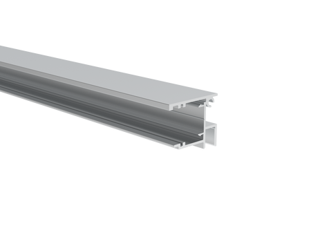 Alumínium kerítés adapter 40×34 - 6,0 m, 20 mm-es betétekhez, Natural
