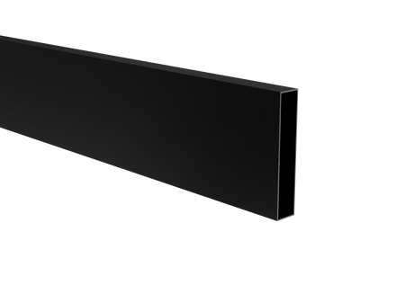 Alumínium lamella, 20x100x1,1-6000mm, fekete RAL9005