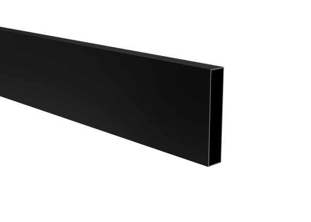 Alumínium lamella, 20x100x1,1-6000mm, fekete RAL9005