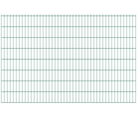 Hegesztett kerítéspanel N2D 2500x1630mm D5/4/5mm zöld