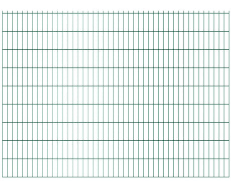Hegesztett kerítéspanelek N2D 2500x1830mm D5/4/5mm zöld