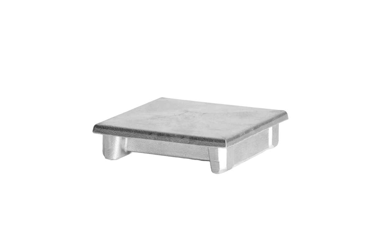 Alumínium oszlopkupak 100x100 lapos - természetes