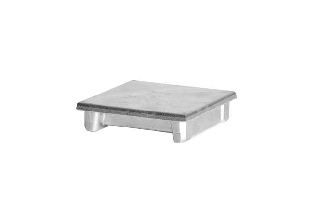 Alumínium oszlopkupak 100x100 lapos - természetes